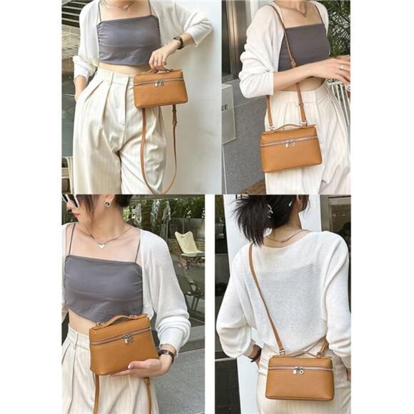 Crossbody Purse – Designer Vegan Leather Handbag with Adjustable Strap - Picture 2 of 7